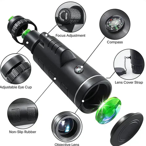 Telescopio Portátil con Visión Nocturna - NightScope™