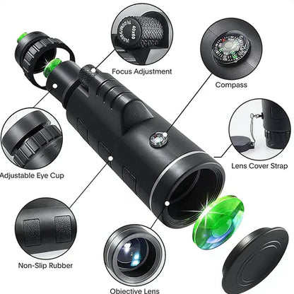 Telescopio Portátil con Visión Nocturna - NightScope™