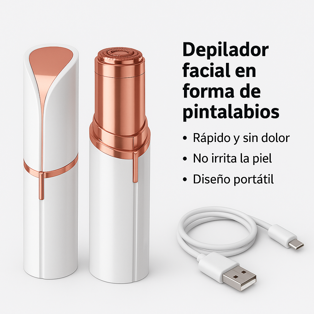 Depilador Facial sin Dolor RosaSuave™