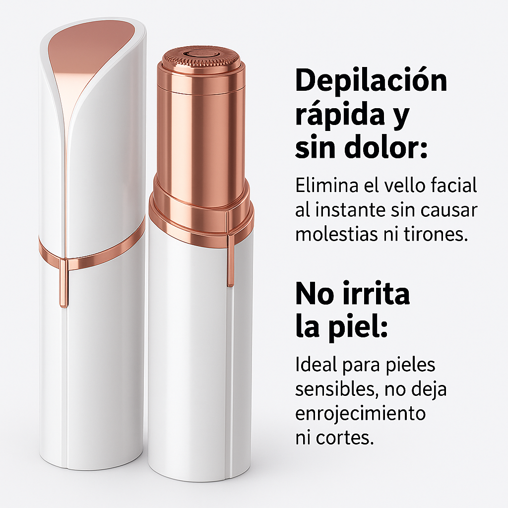 Depilador Facial sin Dolor RosaSuave™