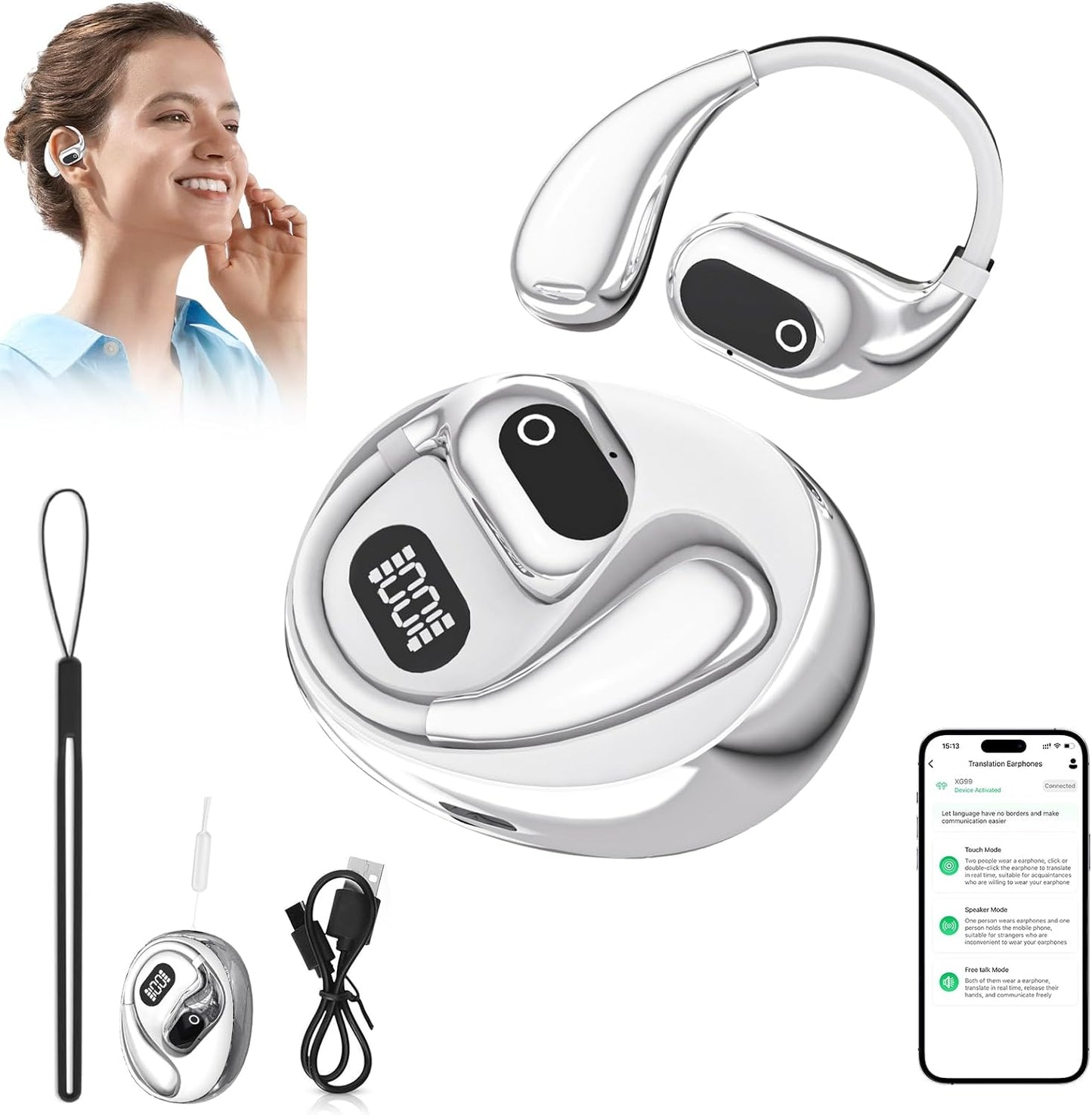 Auriculares Traductor Pro™ – Escucha y entiende en cualquier idioma