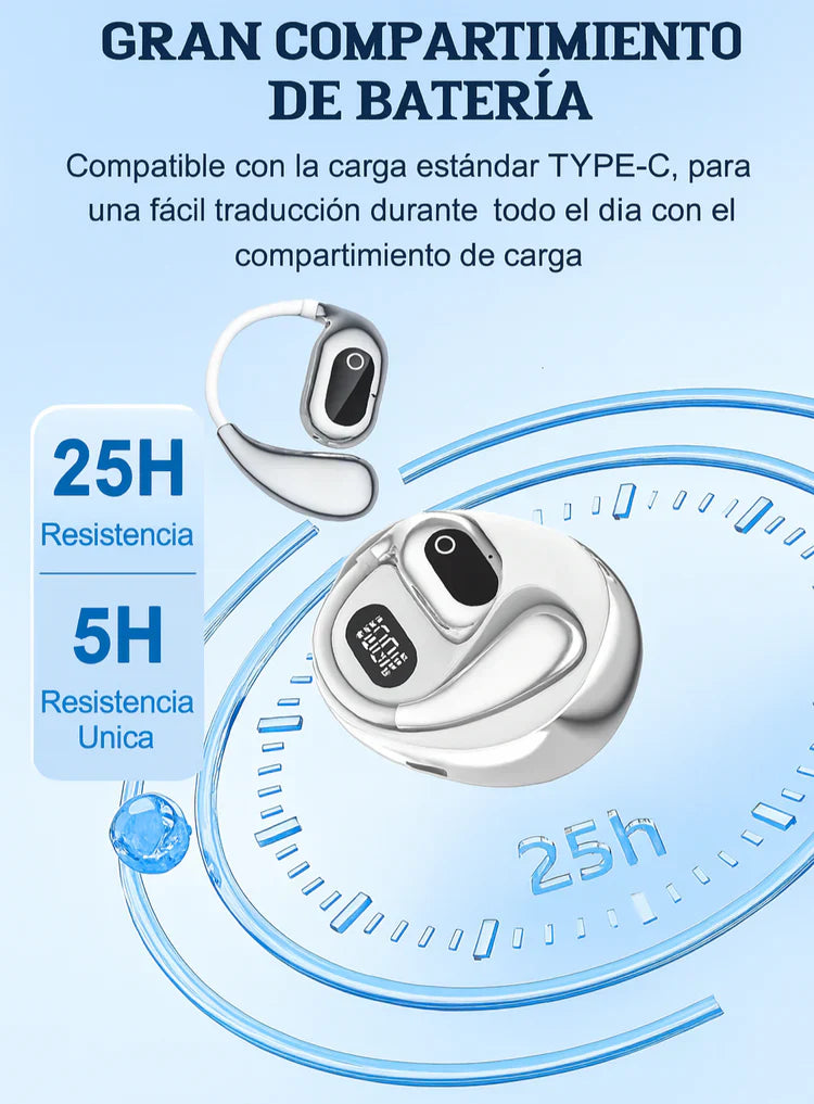 Auriculares Traductor Pro™ – Escucha y entiende en cualquier idioma