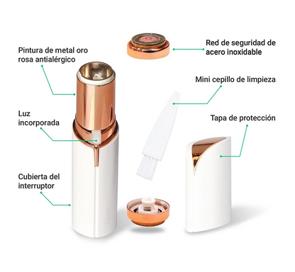 Depilador Facial sin Dolor RosaSuave™